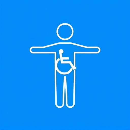 Icono de accesibilidad que representa una figura humana con los brazos extendidos, simbolizando la inclusión y el acceso para todos.
