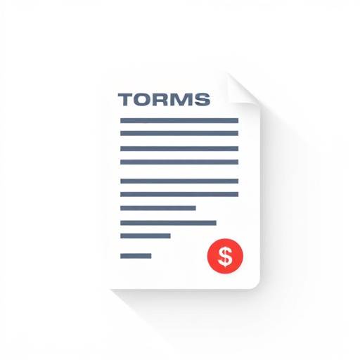 Icono de un documento de términos y condiciones